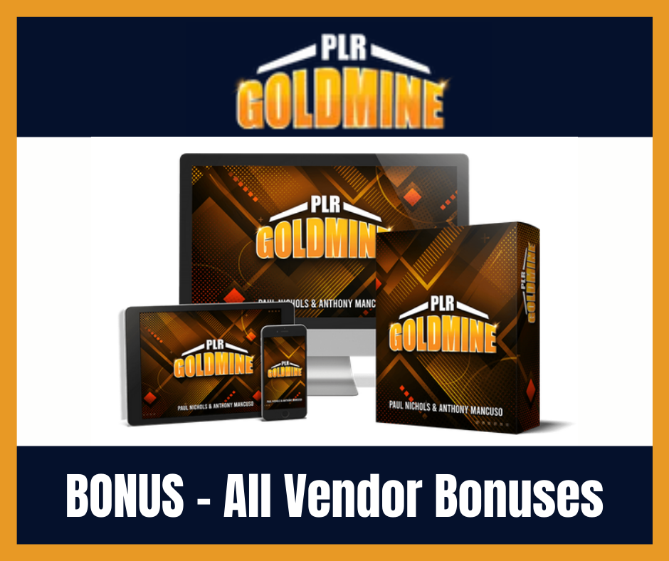 PLR Goldmine Review Bonus 5
