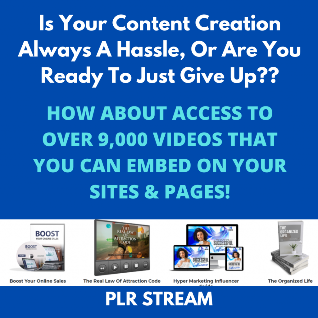 PLR Stream Membership Review PLR Stream Membership Review