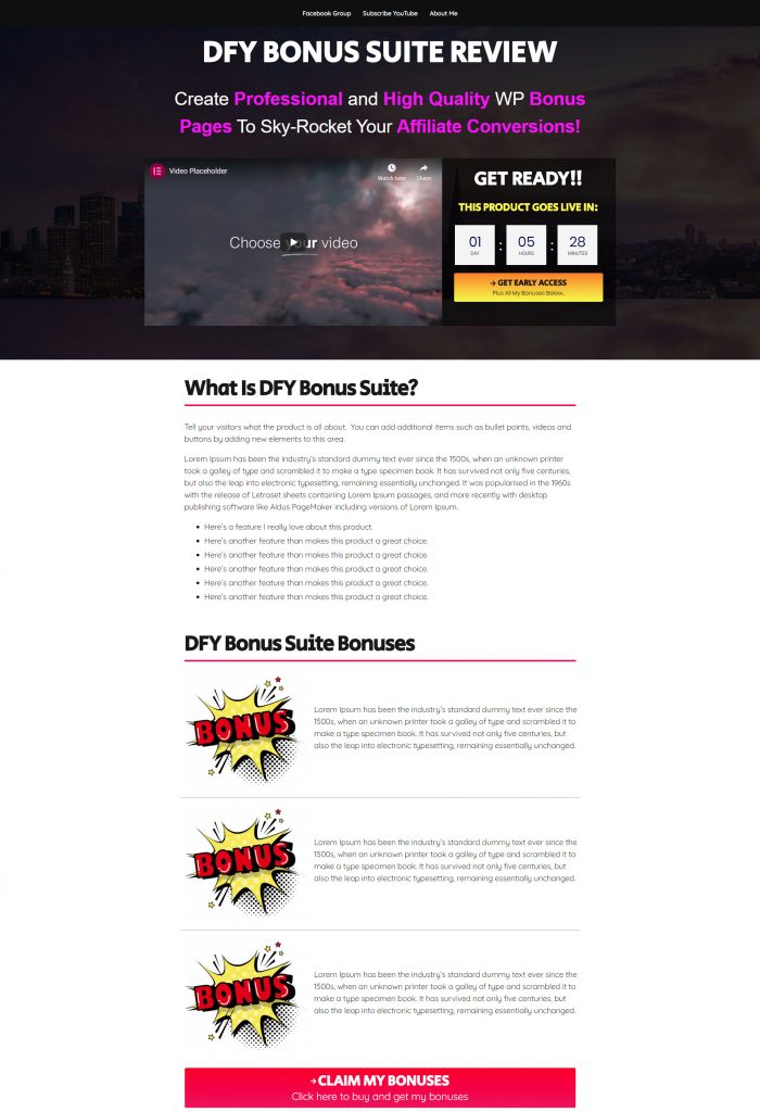 dfy bonus suite review