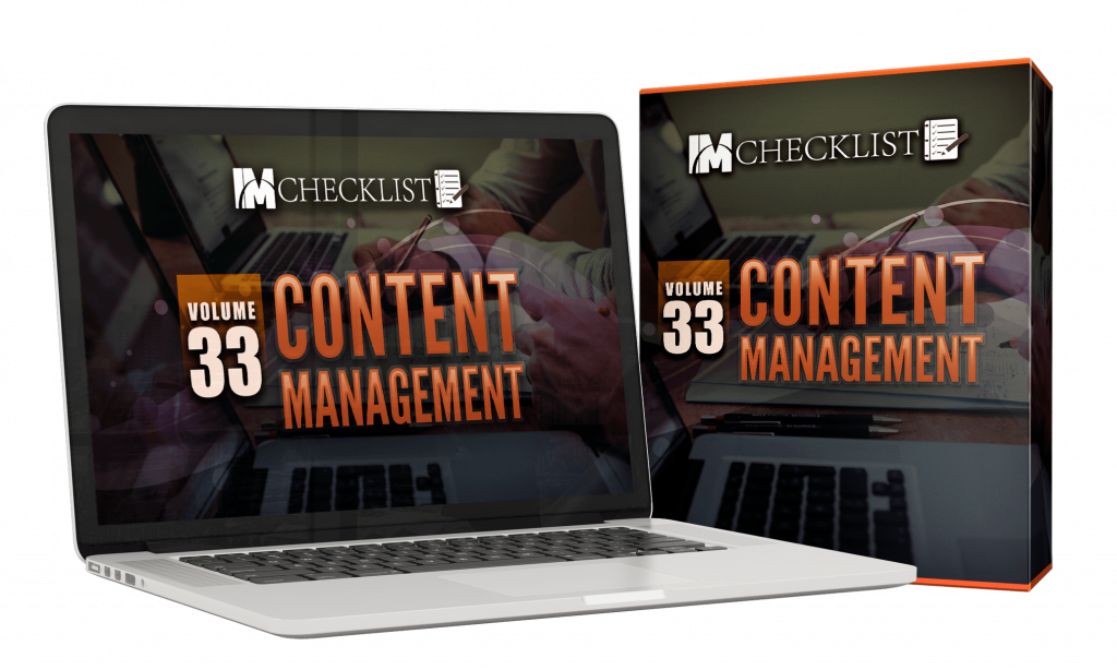 IM Checklist Content Management Review