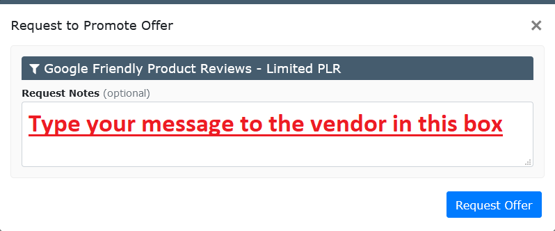 How To use Warrior Plus - Request Notes How To use Warrior Plus - Request Notes