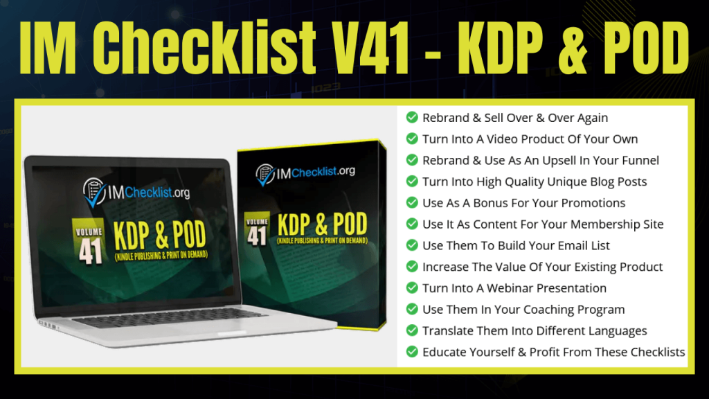 IM Checklist V41 - KDP & POD Review