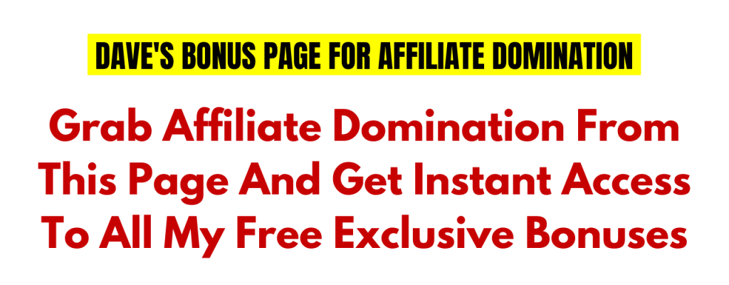 Affiliate Domination Review Affiliate Domination Review
