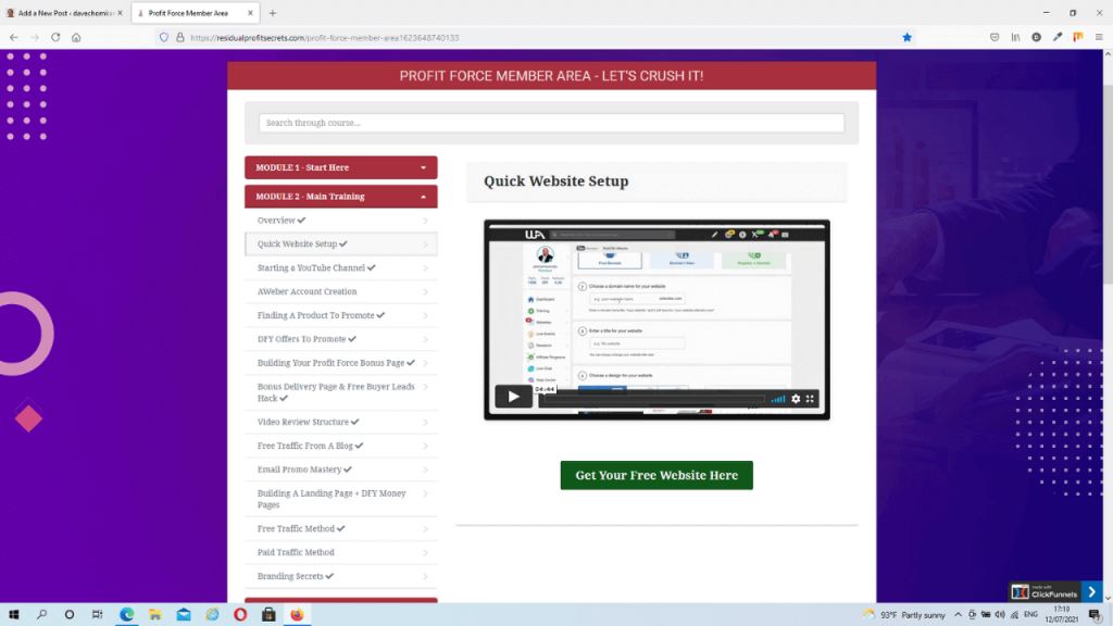 Profit Force Review - Members Area Profit Force Review - Members Area