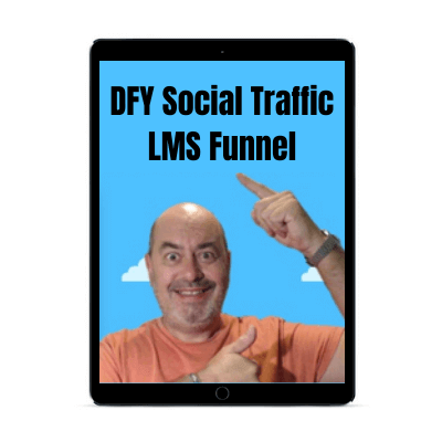 DFY Social Traffic LMS Funnel Review - Tablet