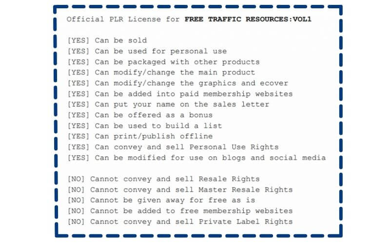 Free Traffic Resources Volume 1 Review - PLR License