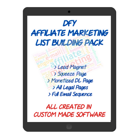 Affiliate Marketing List Building Pack v2 Tablet