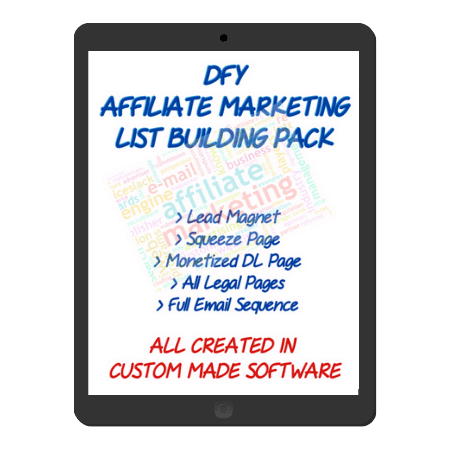 Affiliate Marketing List Building Pack v2 Tablet Affiliate Marketing List Building Pack v2 Tablet