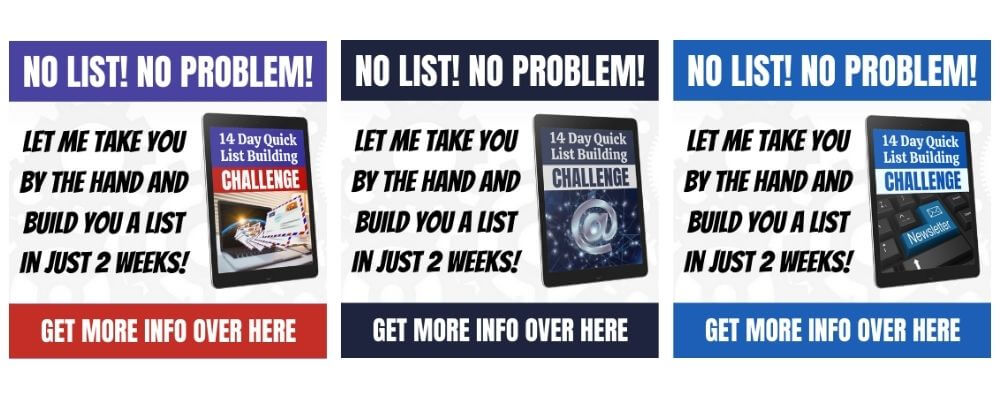 new banners for 14 day quick list building challenge new banners for 14 day quick list building challenge