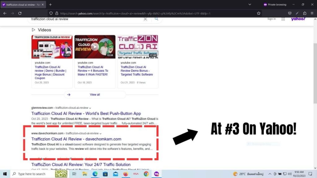 Trafficzion Cloud AI - Yahoo Results