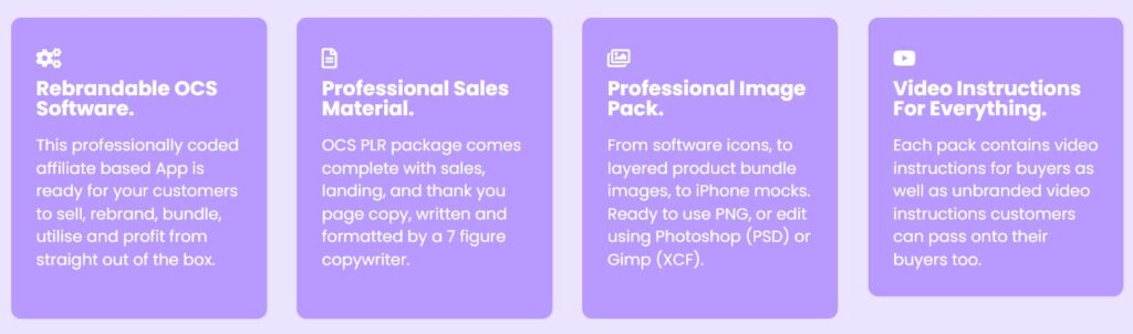 OCS Software PLR - What's Included