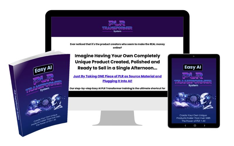 Easy AI PLR Transformer System Review - Bundle